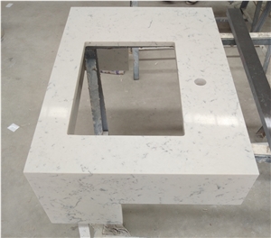 Match Ashford Quartz White Vanity Bath Tops Combo