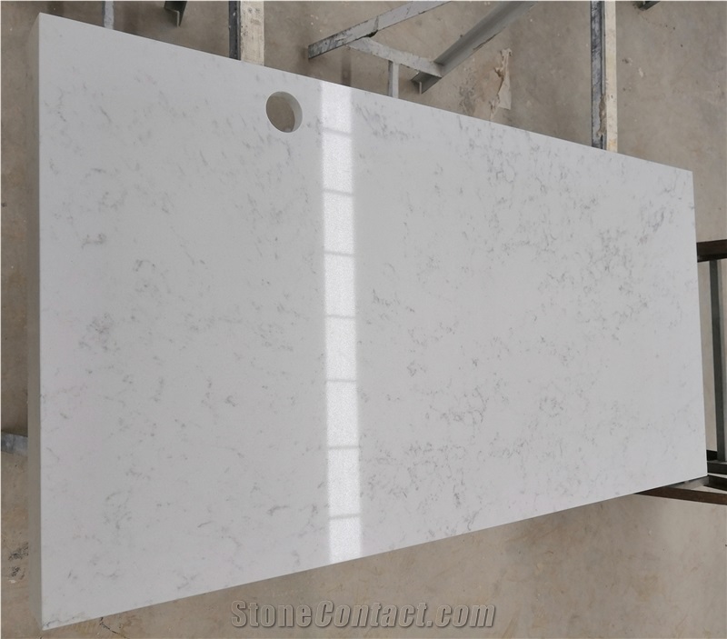 Match Belstone Eco Quartz Carrara Desk Table Tops