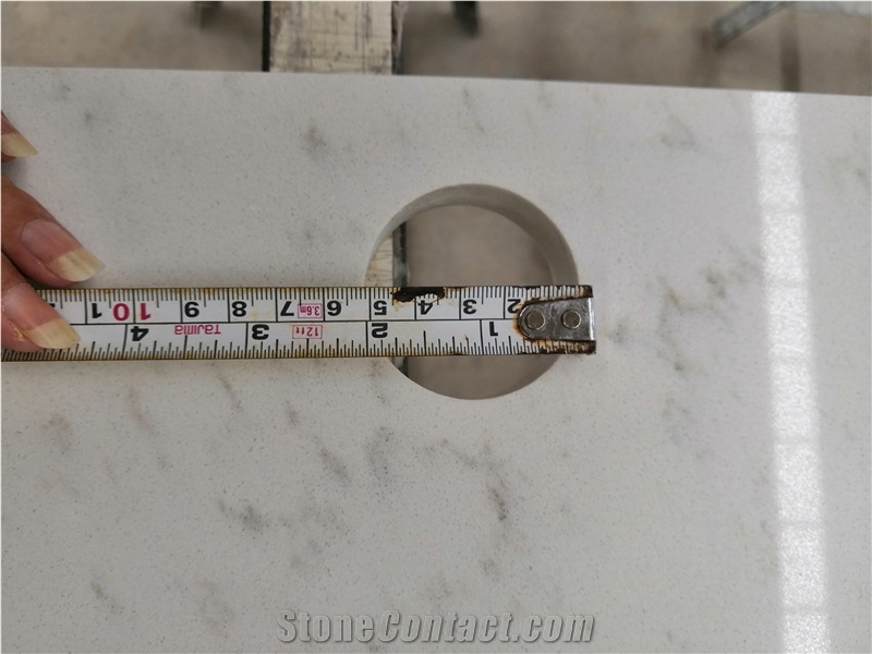 Match Belstone Eco Quartz Carrara Desk Table Tops