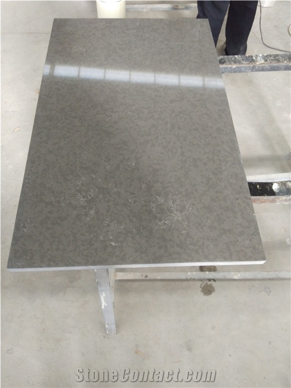 Medium-Dark Gray Quartz Drawer Unit Stone Top