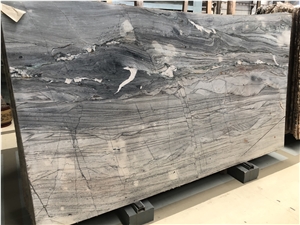 Michelangelo Blue Quartzite Slab for Hotel Project