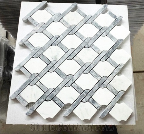 New Bathroom Three-Dimensional Grey Mosaic Tile