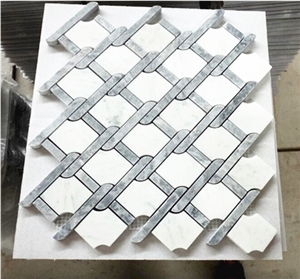 New Bathroom Three-Dimensional Grey Mosaic Tile