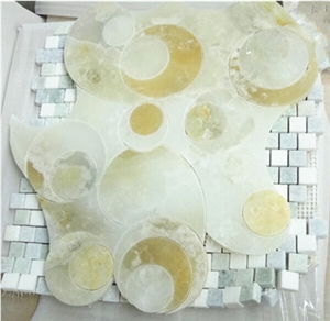 Onyx Lunar Crescent Mosaic for Bathroom Flooring Onyx Lunar Crescent Mosaic for Bathroom Flooring