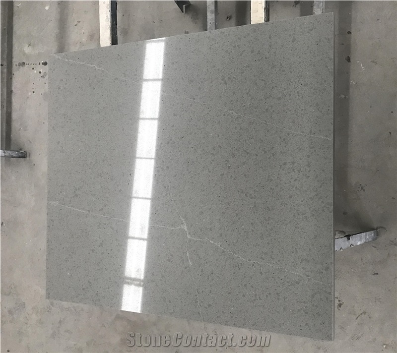 Particles Grey Quartz Stone Tables Home Furniture