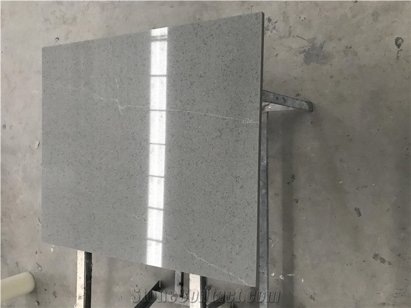 Particles Grey Quartz Stone Tables Home Furniture