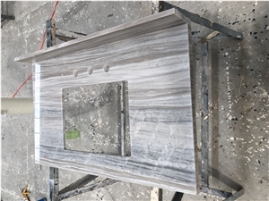 Perlino Bianco Marble Hotel Vanity Countertop