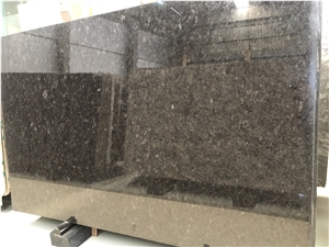 Polished Antique Brown Granite Slab Floor in China