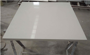 Polished Organic White Quartz Coffee Table Tops