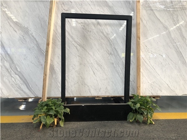 Polished Volakas White Marble Slabs for Casegood