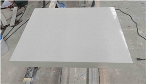 Polished White Quartz Tops Match Hotel Nightstand