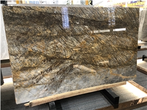 Polished Wild Forest Quartzite Slab for Hotel Wall