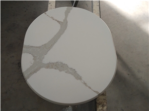 Popular Calcatta Natura Quartz for Side Table Top