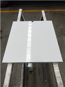 Popular Jazz White Quartz Small Side Table Top Popular Jazz White Quartz Small Side Table Top