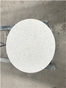 Popular Snow White Quartz for Side Table Top