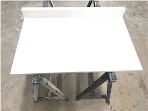 Popular White Quartz Luggage Bench Stone Top