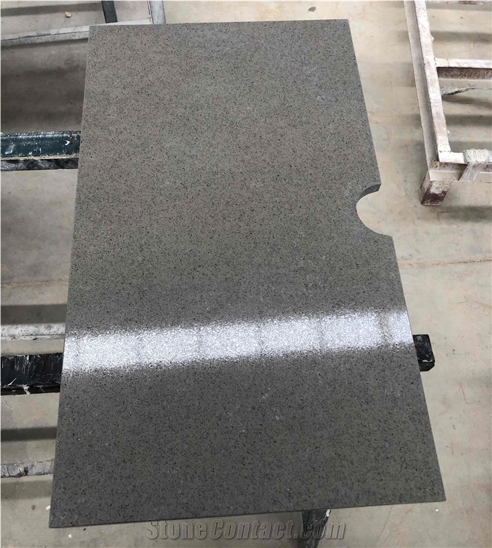 Prefab Denal Grey Quartz Countertop for Kitchen