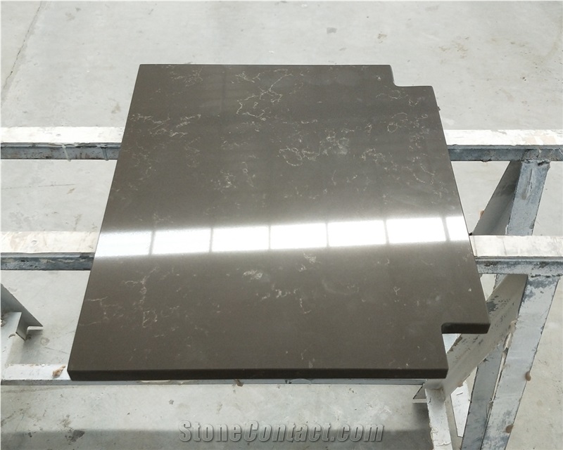 Quartz Match to Misty Brown Furniture Closet Tops