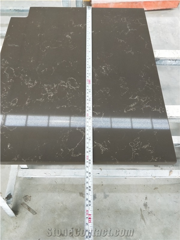 Quartz Match to Misty Brown Furniture Closet Tops