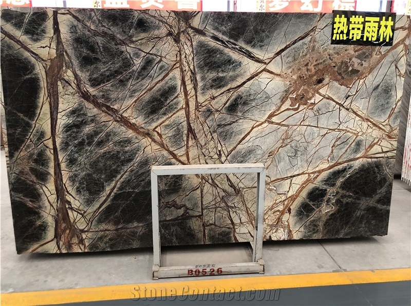 Rainforest Green Bidasar Marble for Hotel Walling