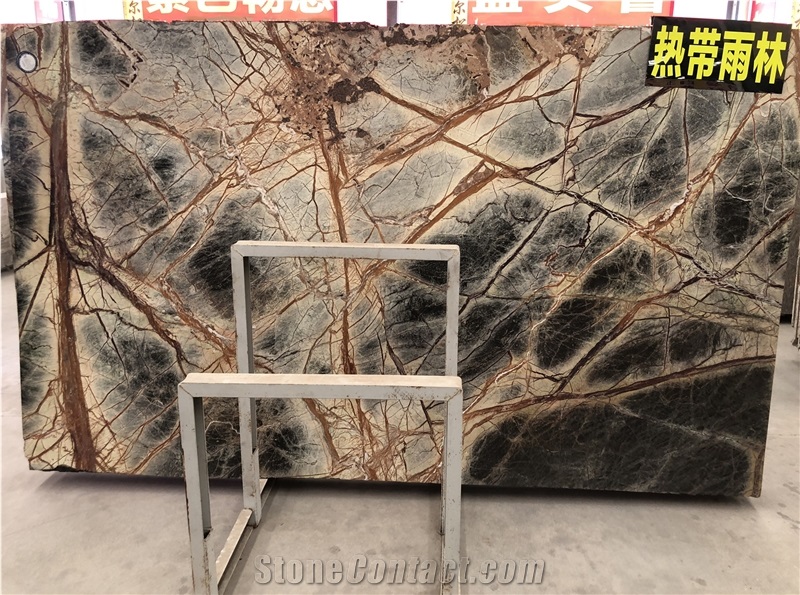 Rainforest Green Bidasar Marble for Hotel Walling