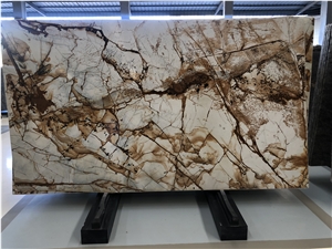 Roma Imperiale Brazil Gold Quartzite Hotel Wall Roma Imperiale Brazil Gold Quartzite Hotel Wall