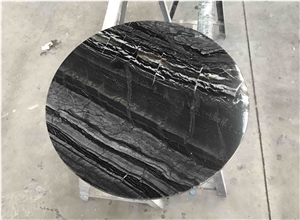 Silver Wave Marble Coffee Table Tops for Hotel