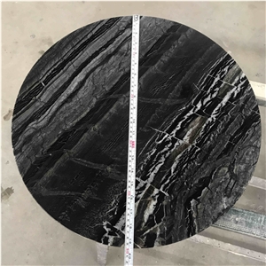 Silver Wave Marble Coffee Table Tops for Hotel