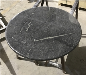 Soho Grey Natural Quartzite Round Cafe Table Tops