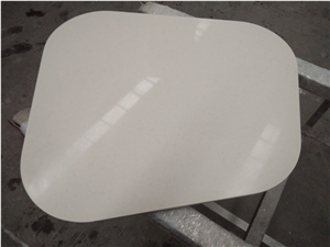 Special White Quartz Hotel Table Top