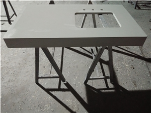 Sugar White Quartz Cabinet Countertop