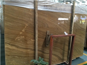 Translucent Wood Grain Yellow Onyx for Walling