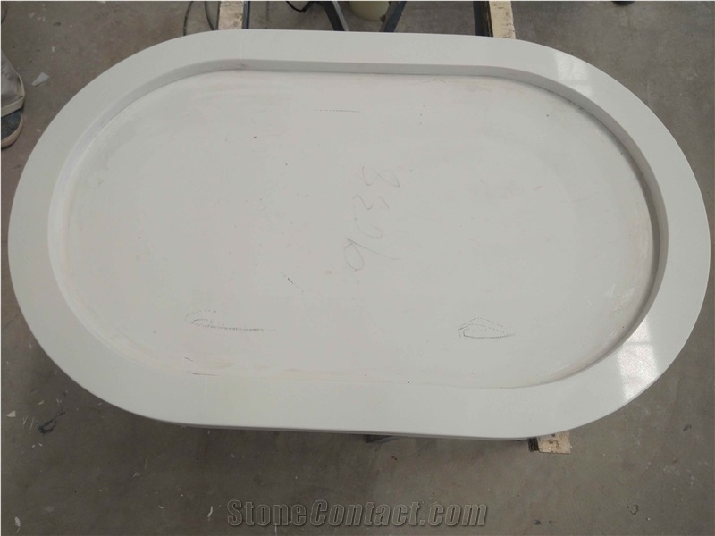 Vietnam Caesarstone Pure White Quartz Table Tops