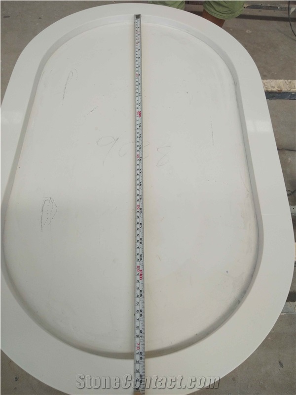 Vietnam Caesarstone Pure White Quartz Table Tops
