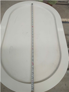 Vietnam Caesarstone Pure White Quartz Table Tops