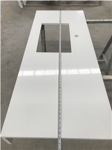Vietnam Customized Pure White Vanity Top for Hotel