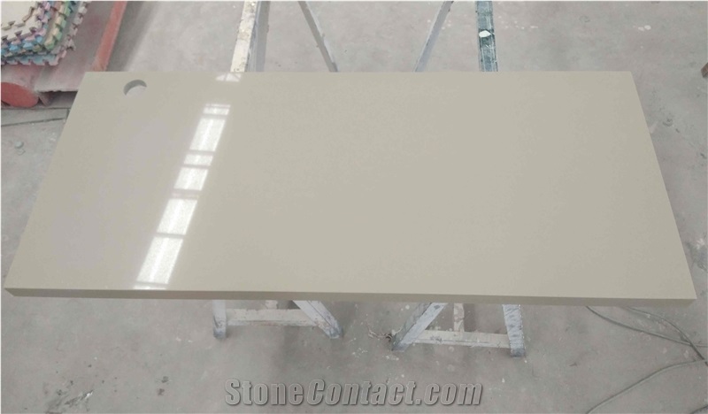 Vietnam Damask Quartz Desk Tops for Hospitality