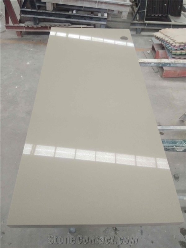 Vietnam Damask Quartz Desk Tops for Hospitality