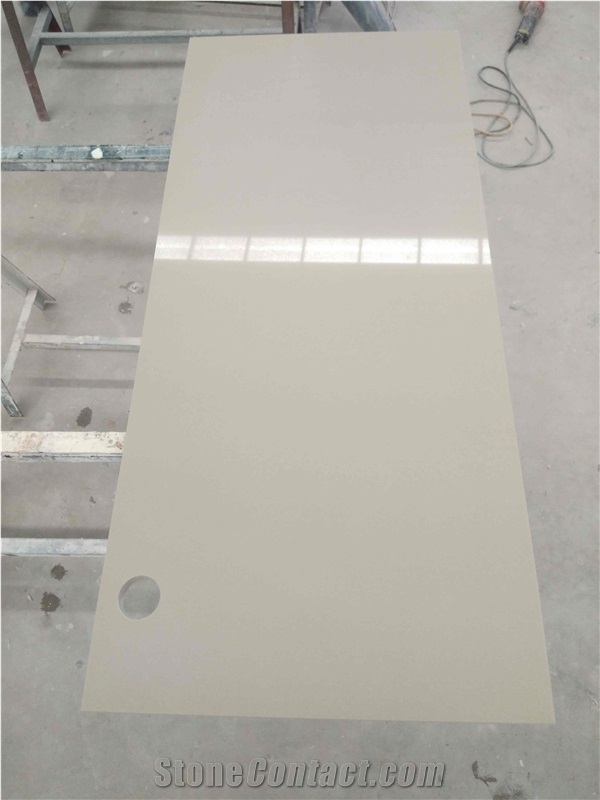 Vietnam Damask Quartz Desk Tops for Hospitality
