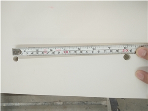 White Sand Artificial Quartz Stone Vanity Bath Top