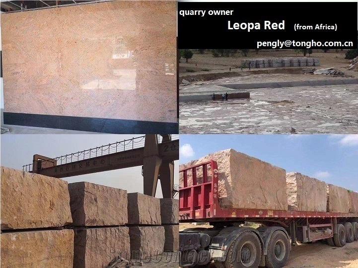 New Multicolor Red Leopa Red Granite Stone Red