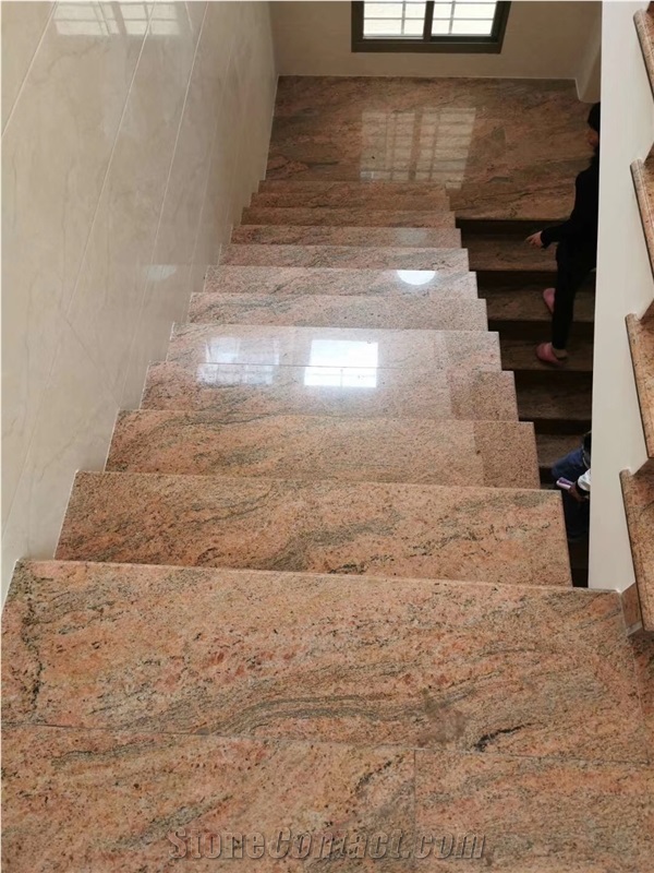 New Multicolor Red Leopa Red Granite Stone Red
