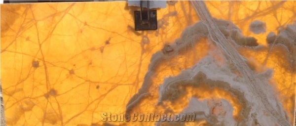 Amber Onyx Slab & Tile, Iran Yellow Onyx