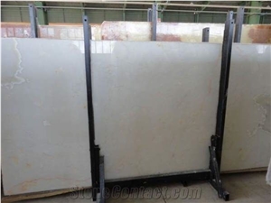Snow White Onyx Slab & Tile, Iran White Onyx