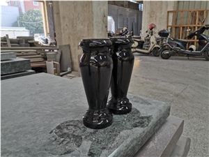 Turned Vase Absolute Black (All Polished)