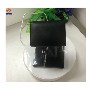 Black Tmarble Watch Display Stand with Leather