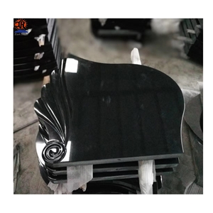 China Factory Absolute Black Granite Headstone