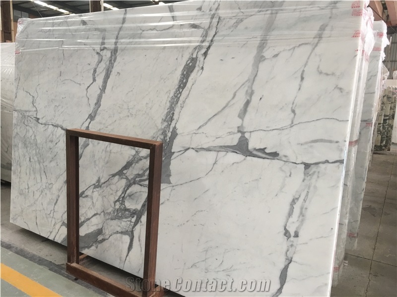 Italy White Marble-Statuario Venato Marble