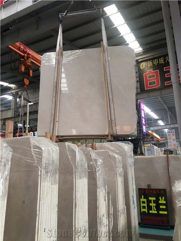 Manolya Beige Burdur White Bai Yulan Marble