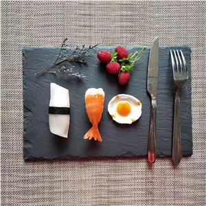 Natural Black Slate Coaster /Placemat for Kicthen